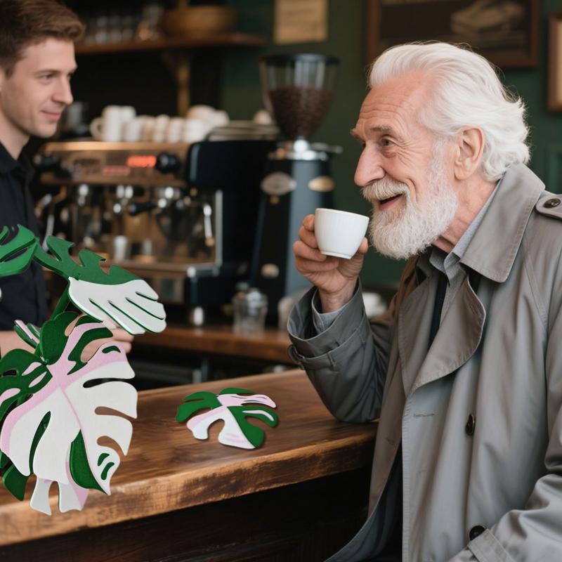 Turtle Leaf Hyphosis Artificial Plants coaster simulation green plant potted indoor decoration plant printing Home adornment