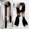 Knitted Wool Assorted Colors Scarf Warm Neck Scarves Plush Long Narrow Scarves  Autumn Winter