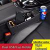 Car Seat Gap Crevice Organizer Filler Pocket Storage Box Car Holder PU Leather  Multi-function Coin Storage Interior Accessories