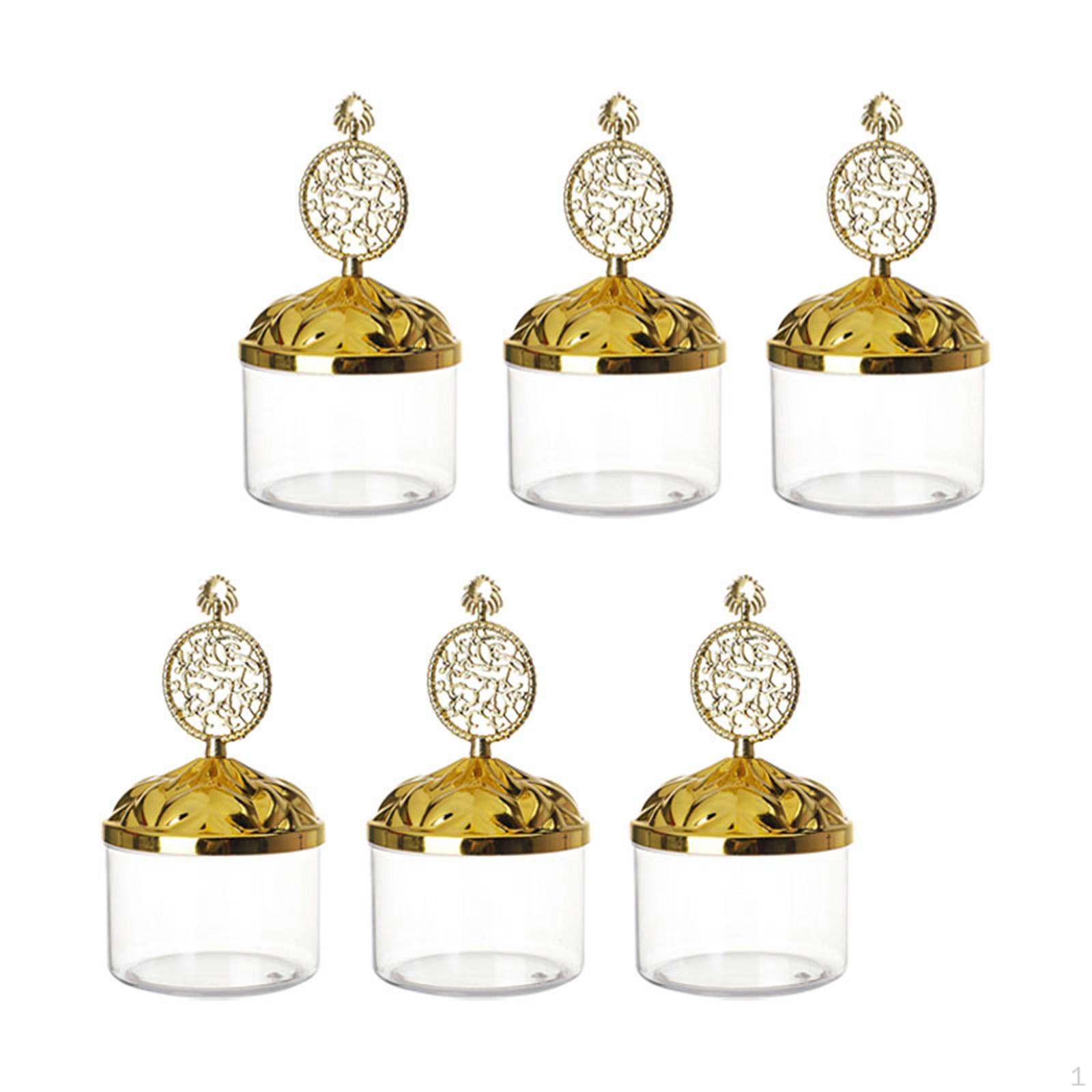 6 Pack of Candy Canisters for Food and Jewelry Organization Aureate Rings 685₽