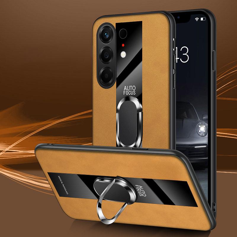 For Tecno Camon 50 Ultra Case Business Magnetic Ring Holder Shockproof sheepskin Leather Soft Silicone Fashion for Tecno Camon50 Ultra Back Cover