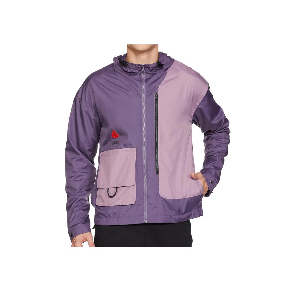 Nike Lightweight Casual Sports Hooded Jacket Men Outerwear Purple DA6695-553