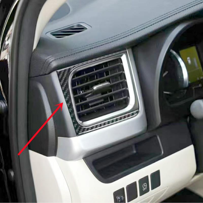 Car Dashboard Center Console Air Conditioner Vent Cover Trim Strips Decal For Toyota Highlander Car Styling Interior