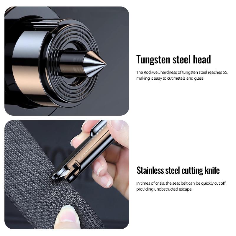 Car Interior Lifesaving Tool Broken Window Escape Tool For Citroen e-C3 e-C4 C5X C3 C4 Aircross Cactus Picasso C-Crosser C6 C1