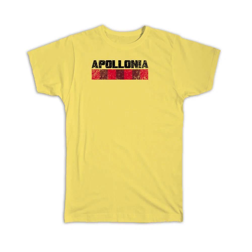 Gift T-Shirt : Apollonia Albania Albanian Retro 4XL