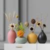 Ceramic Decorative Vase for Flowers - Small Artistic Display for Living Room, Entrance, TV Cabinet, or Coffee Table