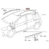 Pentru Toyota Prius C 2012- 75551-52210 75552-52190 Pereche stânga dreapta acoperiș auto picurare finisaj turnare benzi de etanșare ornamente auto