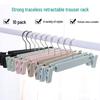 Non-Slip Plastic Hanger with Clips for Clothes, Pants, Skirts, and Underwear