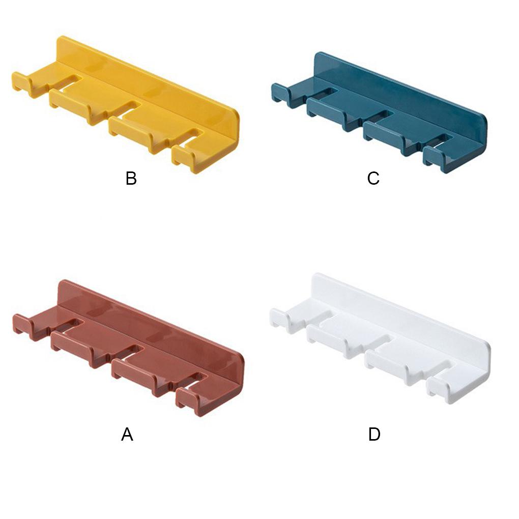 Wandmontierter, stanzfreier Hängehakenhalter, multifunktionale Kabelaufbewahrung, Türhänger, Haushalt, Badezimmer, Wohnzimmer