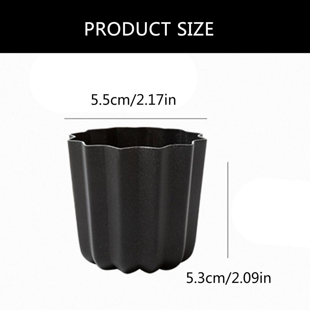 Balení 6 forem na cannelé, pečicí nádobí na pudinky a pěny, formy z hliníkové slitiny na pečení pro milovníky dezertů