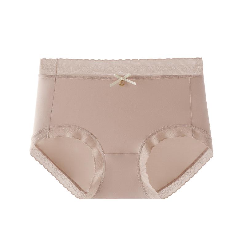 

Нижнее белье из ледяного шелка, женские антибактериальные шорты из чистого хлопка, сексуальные тонкие летние кружевные шорты для девочек XL камео розовый