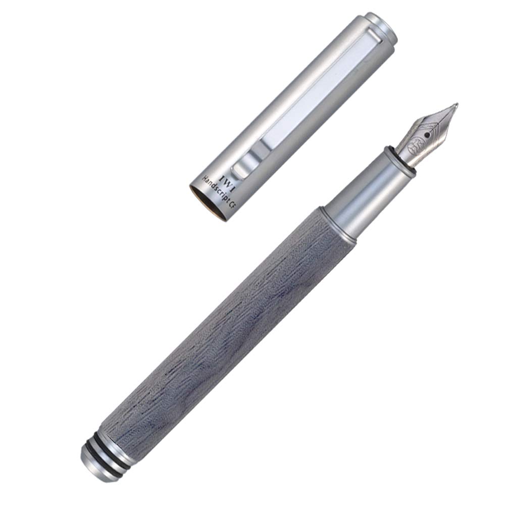 

Перьевая ручка IWI Extra Fine Hand Script Wood Grey D88D IWI-9S640