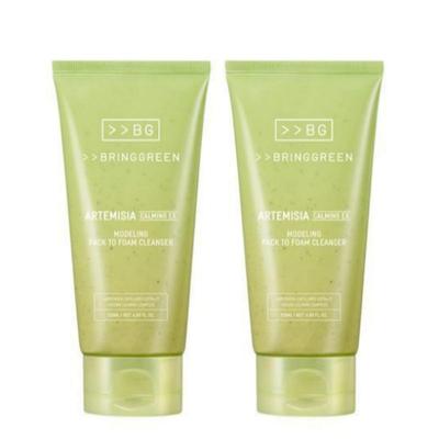 Bring Green Artemisia Zklidňující EX Modelovací maska na obličej na Pěnový čisticí prostředek 120 ml (Dvojité balení)