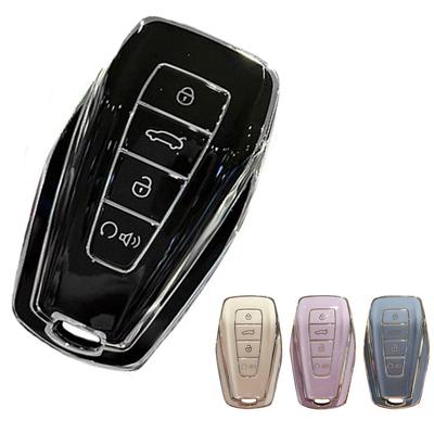 Soft TPU Key Fob Cover For Geely/Coolray 2019-2020/Atlas/Boyue NL3/Emgrand X7 EX7 SUV GT GC9/ Borui Car Key Case Car Accessories