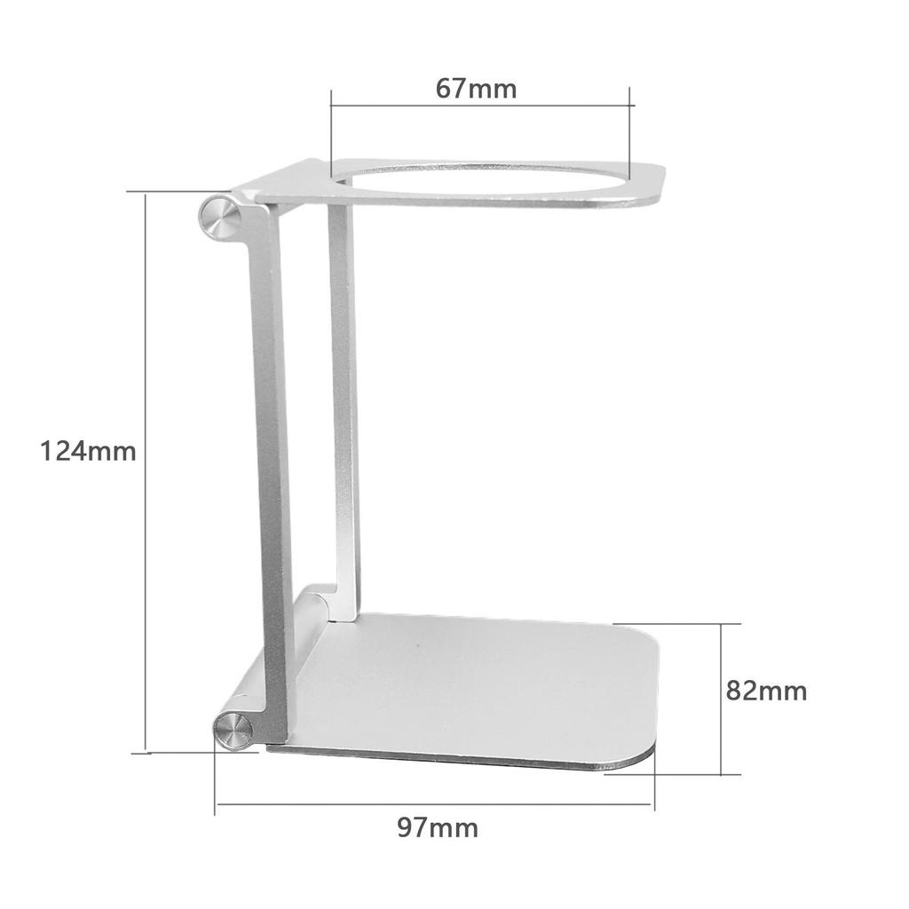 Skládací stojan na kávovar z hliníkové slitiny - Přenosný, lehký, kovová police pro více modelů pro venkovní použití.