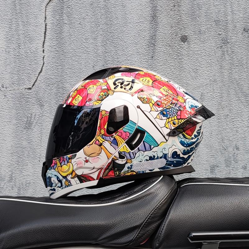 

2023 Новое поступление мужской мотоциклетный профессиональный гоночный шлем с откидным верхом из материала ABS, модульные шлемы с двумя линзами, сертификация DOT M