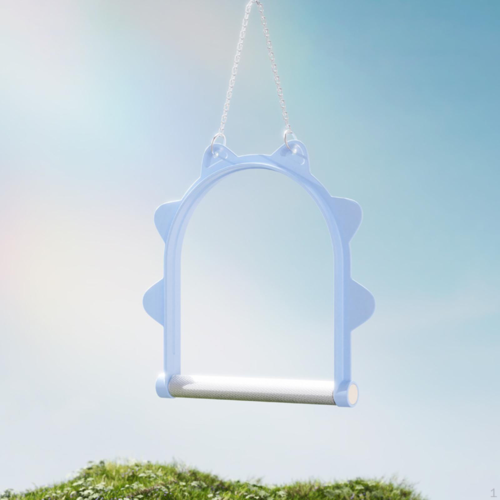 

Parrot Swing Hanging Toy Chewing Perch Cage Accessory for Black Small Sized Birds Tiger синий