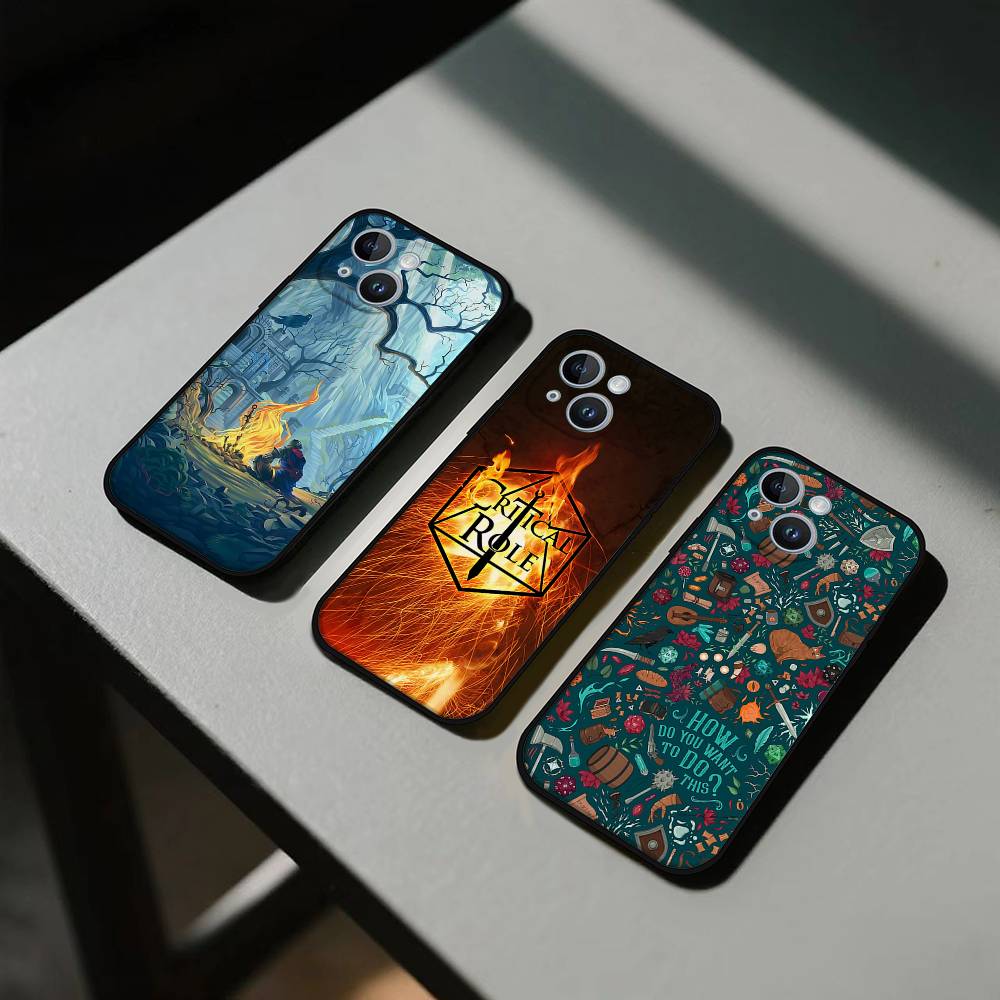 Juego D-dungeons D-dragons D-DNDs Black Phone Case That Fits For IPhone 17,16,15,11,13,14 Pro Max,Plus,X,Xr,Xs Max,13Mini