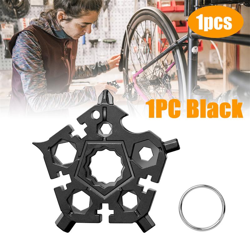 23 In 1 Pentagon Multi-Function Snowflake Inner Six Angle Wrench Tool Outdoor Edc Screwdriver Bicycle Combination Tool