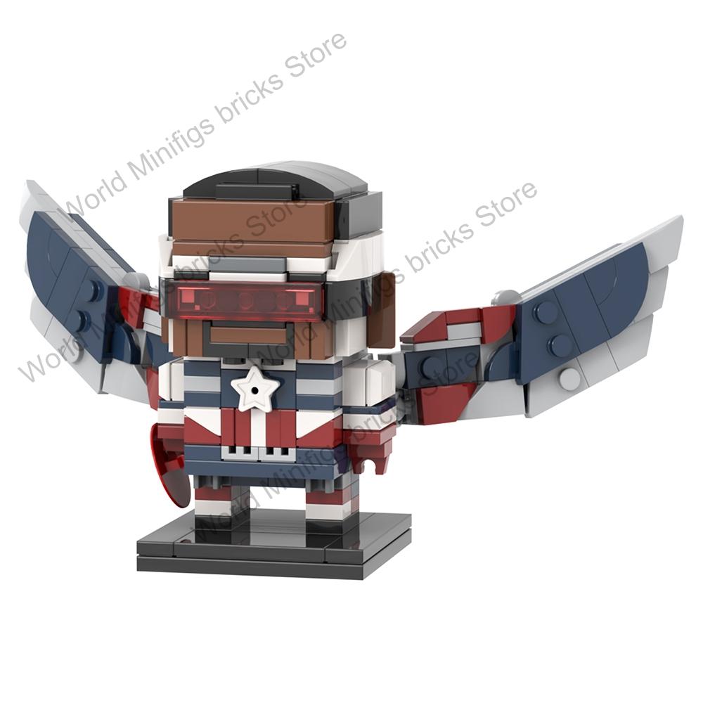 MOOXI MOC Invincibly Brickheadz Mark Omni-Man Anime Movie Figures Compatible Building Blocks Gift Toys For Children Adult Bricks