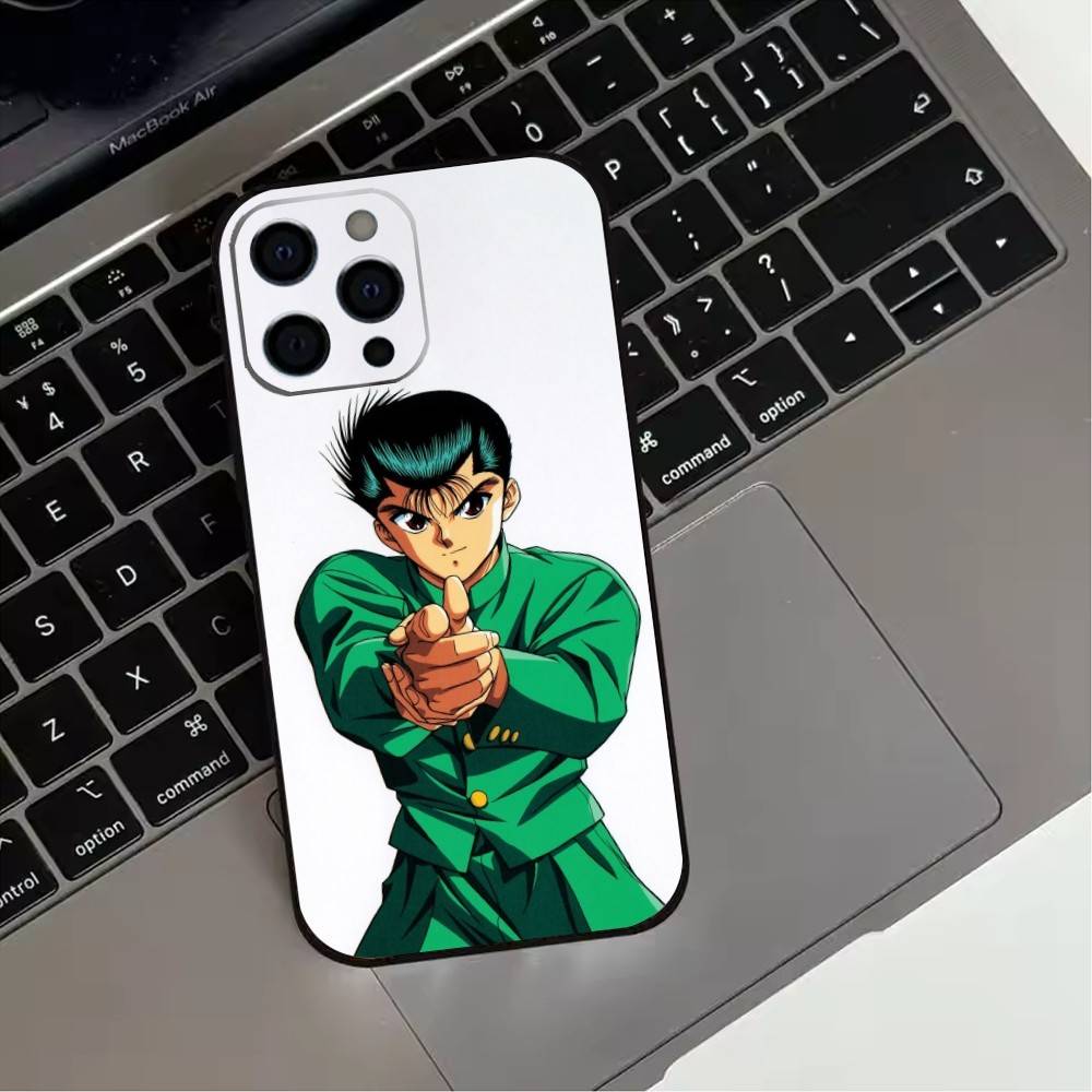 Anime Y-Yu Yu H-Hakusho cool  Phone Case For iPhone 17,16,15,14,13,12,11 Plus,Pro Max,XS,Soft Silicone Black Cover