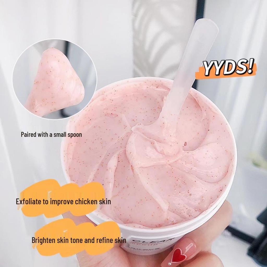 Charming Point Peach Exfoliating Body Scrub for Smooth & Refreshing Deep Cleansing