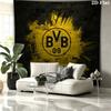 Borussia Custom Name Wall Tapestry Aesthetic Wall Hanging Printed Fabric Blanket Decorative Tapestries for Bedroom Living Room Home Decor