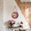 2D Flat Printing, 1pc Aluminum Pumpkin Decorative Plate, Suitable for Thanksgiving Decor, Applicable for Bedroom, Kitchen, Garden, Garage, Park