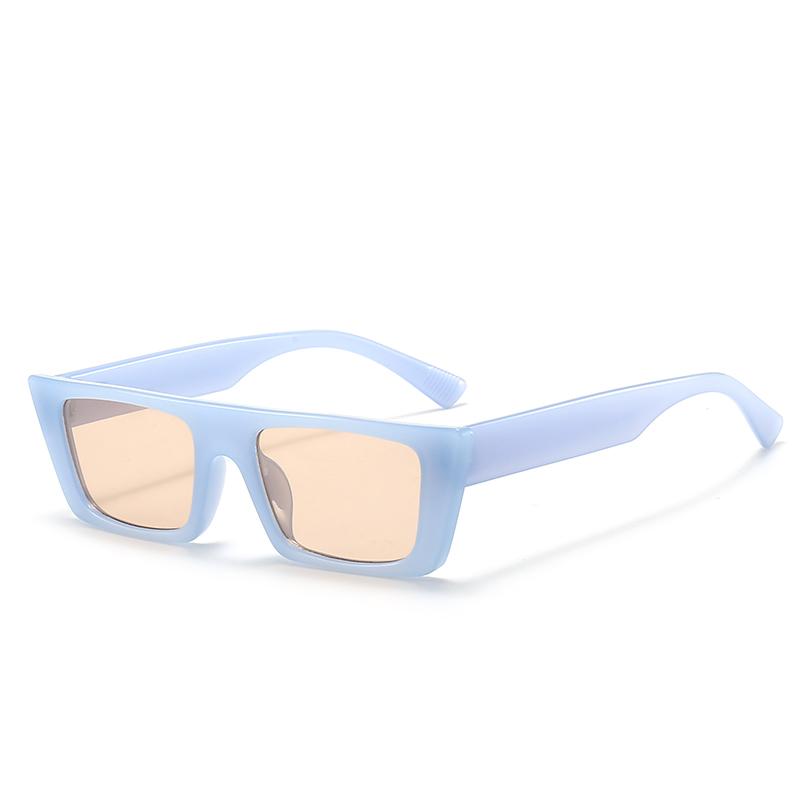 Vintage Fashion Colorful Square Sun Glasses Women Men Small Fresh Brand Designer Sunglasses Beach Travel Female Male Eyeglasses
