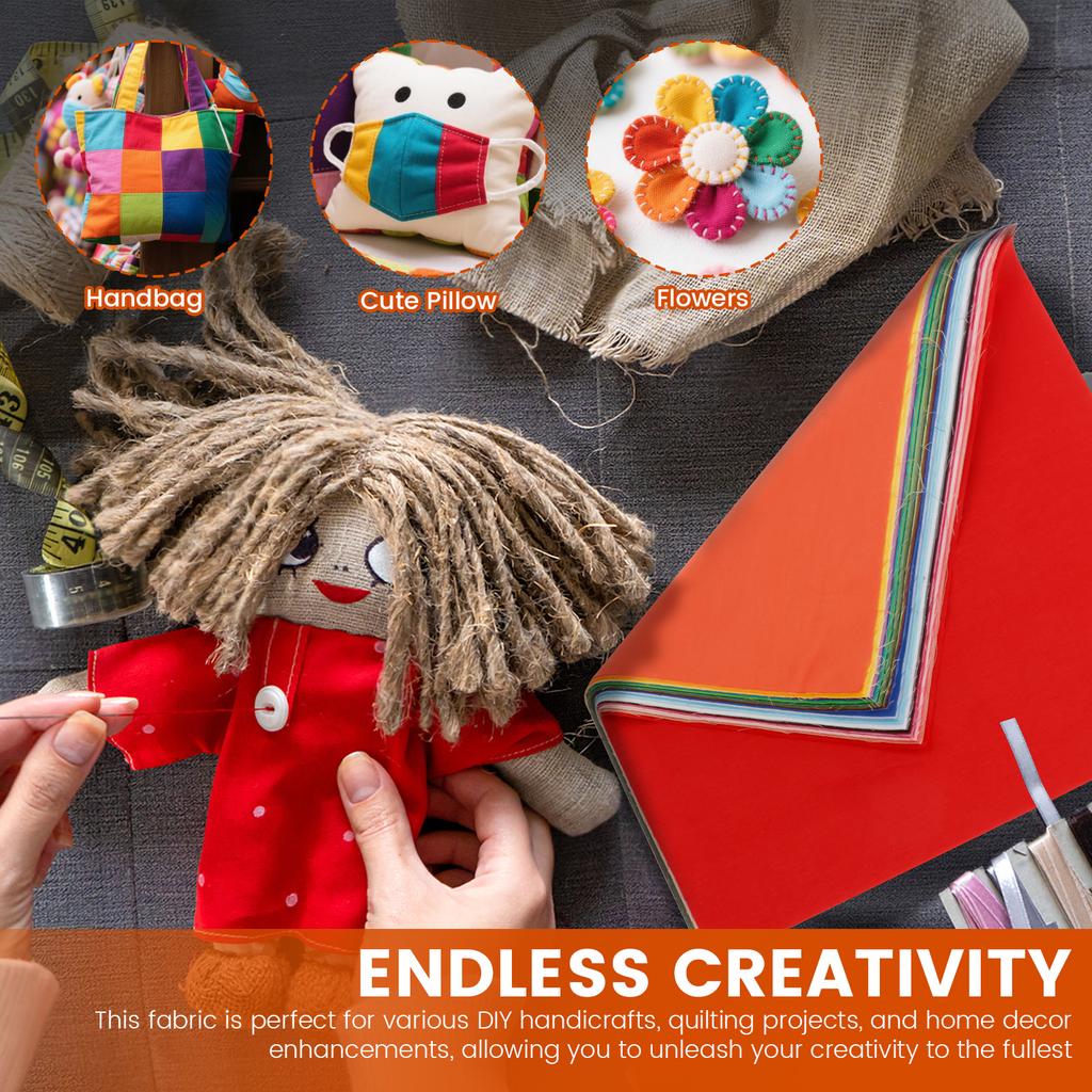 50 Stuks Katoen Stoffen Vierkanten Stoffen Bundels Levendige Kleur Katoen Doek Patchwork Scrap voor DIY Knutselen Quilten en Naaien