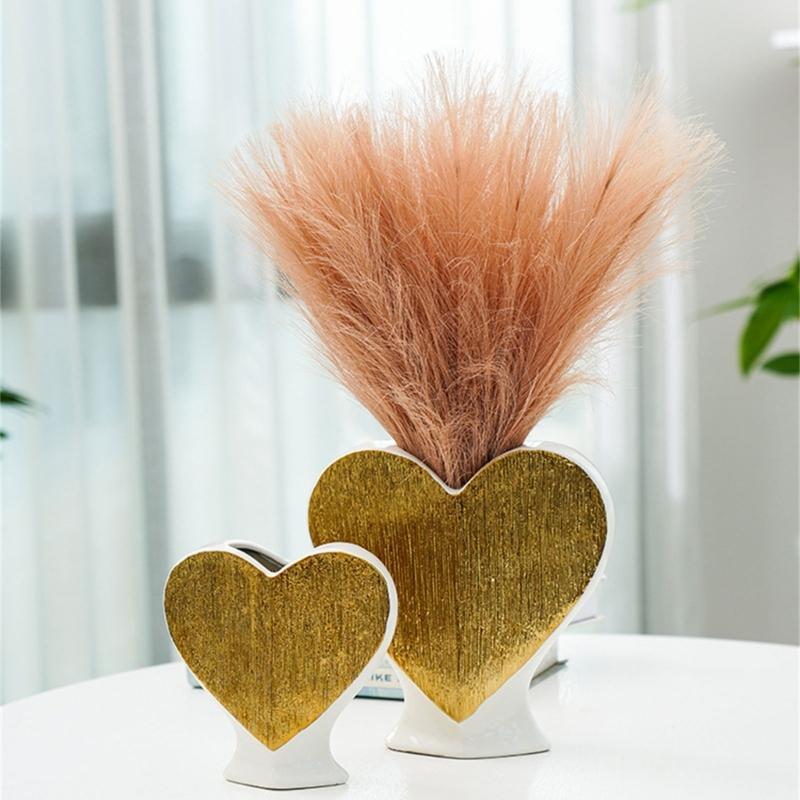 Flower Vase Heart Shaped Flower Pots Unique Decorative Vase for Home Wedding Valentines Day Gift Desktop Living Room