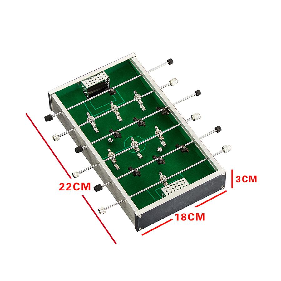 

Aluminum Alloy Mini Table Football Game Soccer Tables Children Toy Metal Foosball Children Gift Multicolored Foosball Board Game 260319 светло-серый