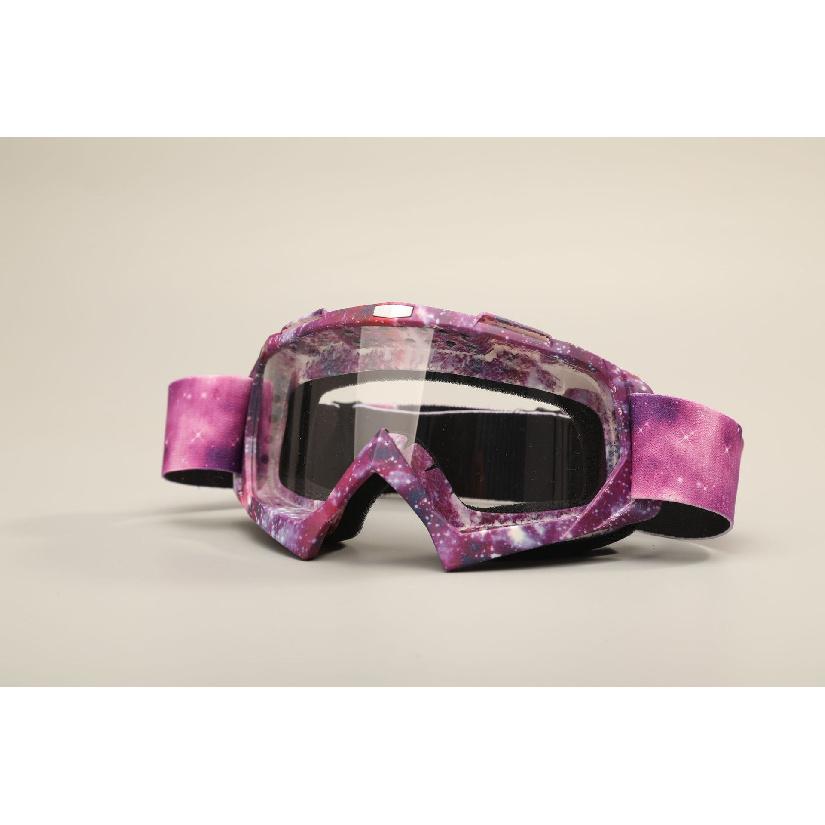 Motorcycle goggles with water transfer print, off-road outdoor riding sports glasses, ski goggles, windproof glasses