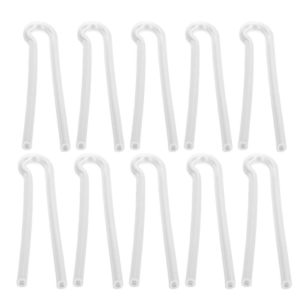 10PCS Sound Aid Tubes Replacement Easy Installation Accessory Silicone Preformed Earmold Tube R