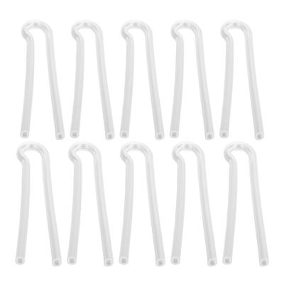 10PCS Tubos para Aparelho Auditivo Substituição Acessório de Fácil Instalação Tubo de Molde Auricular Pré-formado de Silicone R
