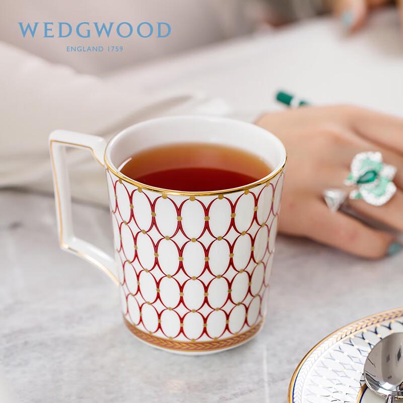 Wedgwood Gold Dust Gilded Red Mug