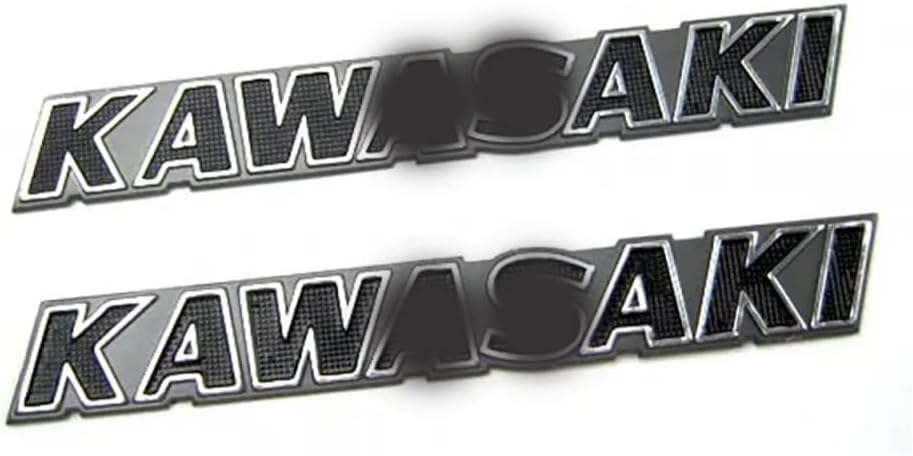 

Kawasaki Compatible 3D Set of 2 TONAUA Emblems, Black, [Used]