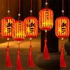 2026 Horse Year New Year Lantern Glowing Handmade DIY Handheld Lantern with Tassel Small Lanterns Luminous Cloth Lantern