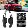 Pair Aluminum Alloy Steering Wheel Shift Paddle Shifter Extension Fit for Cadillac XTS 13 18Black