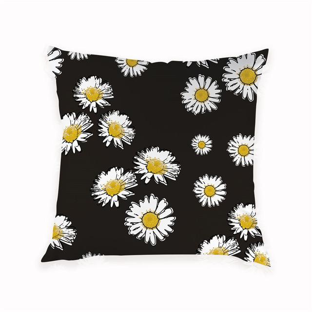 Small Fresh Floral Print Pattern Cushion Cover Home Living Room Sofa Decoration Square Pillow Pillow Cover