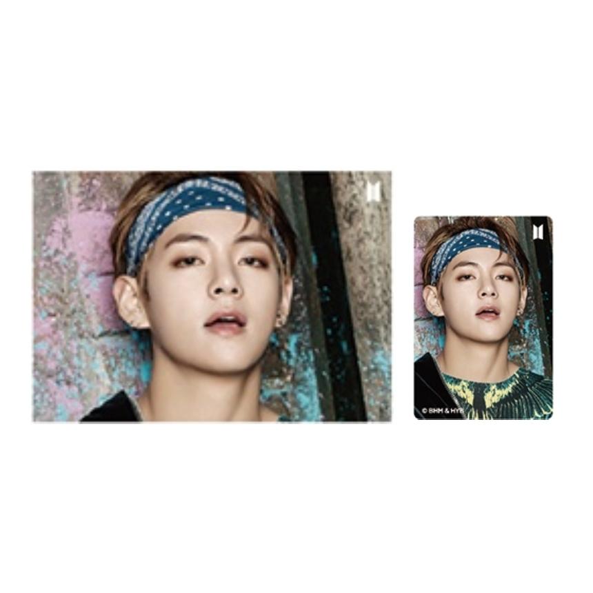 

BTS V Postcard VER.3 (YOU NEVER WALK ALONE) 3D photo Lenticular (BangTan Boys) ,Official, Original, Authentic, KPOP