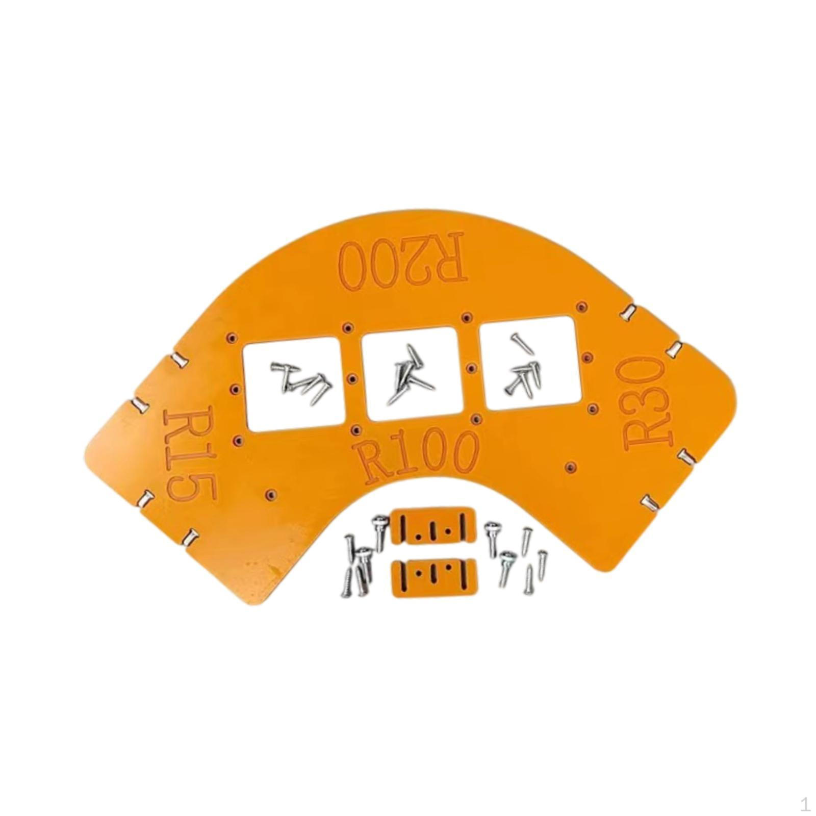 

Радиусные углы Фрезерный кондуктор Шаблон Обрезка Фрезерование Закругленная фреза 46cmx27cm