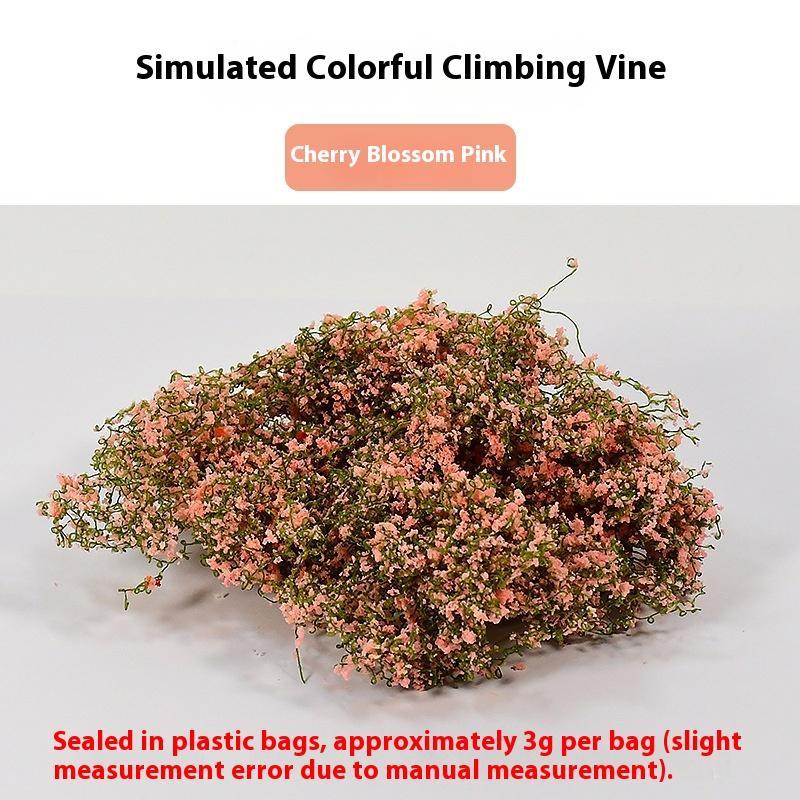 1 Set 3g Artificial Green Plants Miniature Simulation Mini Vine And Flower Model Kit For Model Houses Landscaping DIY Crafts