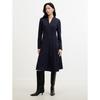 JUZUI Women's V-Neck Jacquard Knit Waist Dress