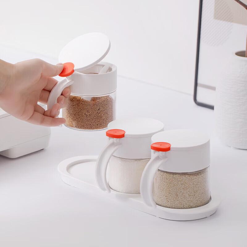 Camellia Glass Seasoning Jar Set