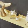 Brushed gold bathroom shelf bathroom rack wall hanging cosmetics storage rack toiletries shelf