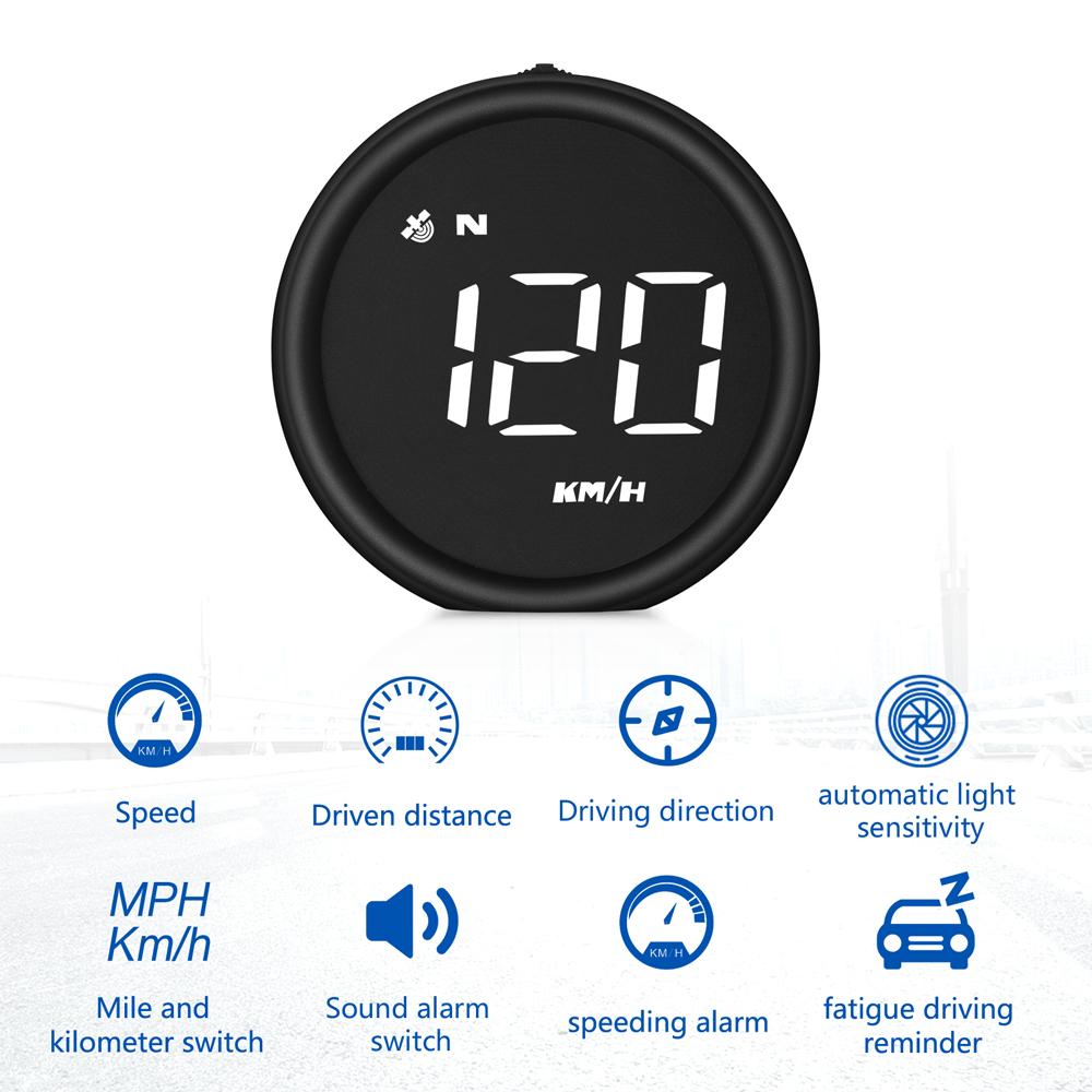 New Universal Car G1 For HUD Smart Digital Gauge GPS System Multi-Function Car Head Up Display Over Speed Alarm Smart Meter