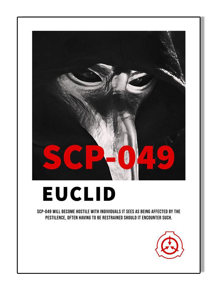 Vintage SCP Foundation 035 049 096 ზებუნებრივი არანორმალური ფენომენი პლაკატები ტილო მხატვრობა კედლის მხატვრობა მისაღები ოთახის სახლის დეკორი