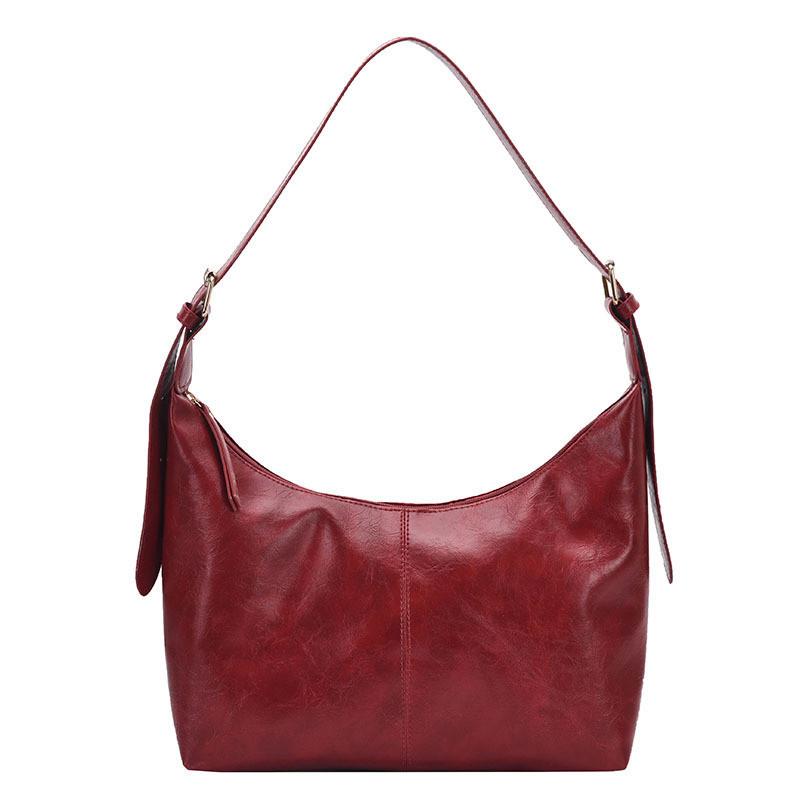 

2024 Spring New Casual Street Fashion Pu Tote Bag Large Capacity Shoulder Bag