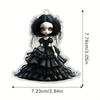 Charming Acrylic Gothic Figure Hanging Ornament For Vintage Halloween Accessories Car